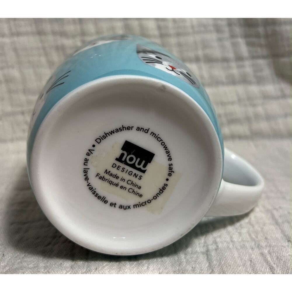 Blue cat mug - Picture 5 of 7